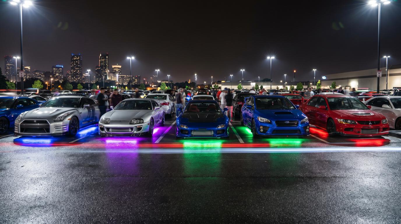海角网视频-改装车聚会夜景